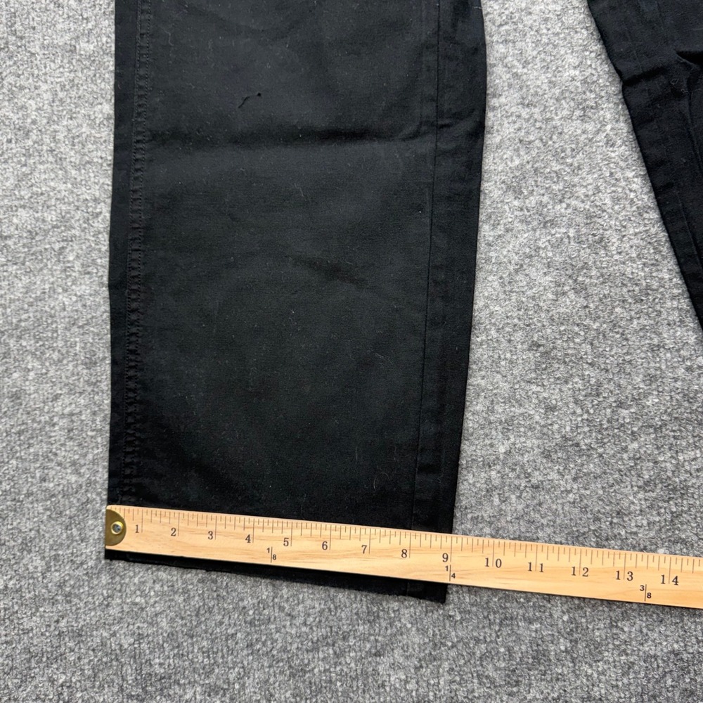 A New Day Womens High Rise Straight Leg Stretch Trousers Black Size 2 Regular - Picture 3 of 12
